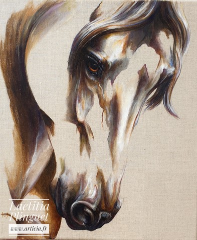 Huile sur toile de lin - 55x45cm - Disponible