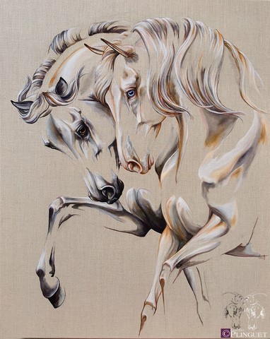 Huile sur toile de lin - 55x45cm - Disponible