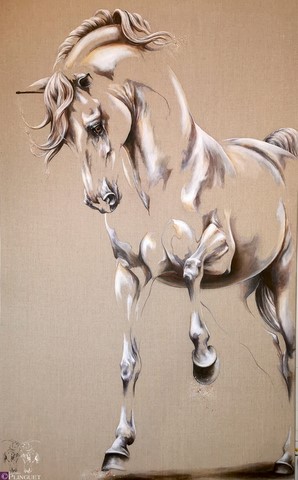 Huile sur toile de lin - 55x45cm - Disponible