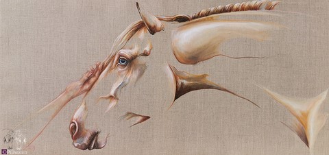 Huile sur toile de lin - 55x45cm - Disponible