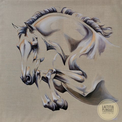 Huile sur toile de lin - 55x45cm - Disponible