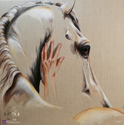 Huile sur toile de lin - 55x45cm - Disponible