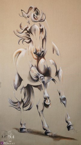 Huile sur toile de lin - 55x45cm - Disponible