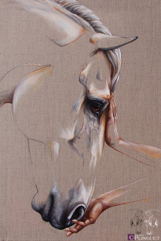 Huile sur toile de lin - 55x45cm - Disponible