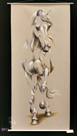 Huile sur toile de lin - 55x45cm - Disponible