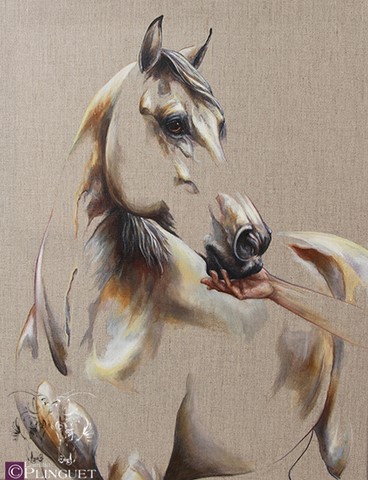 Huile sur toile de lin - 55x45cm - Disponible