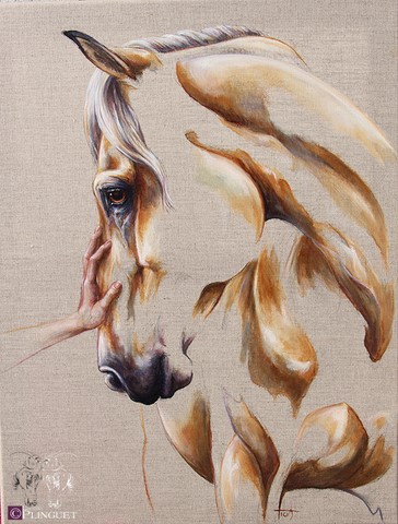 Huile sur toile de lin - 55x45cm - Disponible