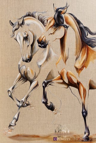 Huile sur toile de lin - 55x45cm - Disponible