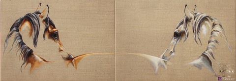 Huile sur toile de lin - 55x45cm - Disponible