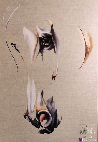 Huile sur toile de lin - 55x45cm - Disponible