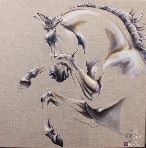 Huile sur toile de lin - 55x45cm - Disponible